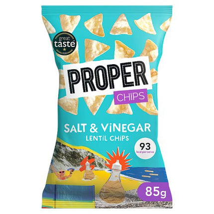 Proper Chips Salt & Vinegar Lentil Chips 85g