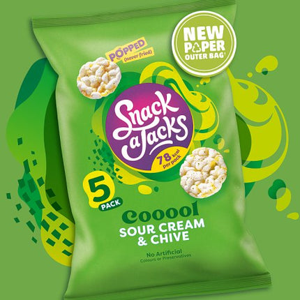 Snack A Jacks Sour Cream & Chive Rice Cakes 23g