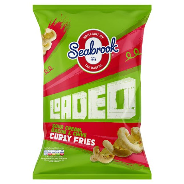 Seabrook Loaded Sour Cream, Bacon & Chive Curly Fries 100g