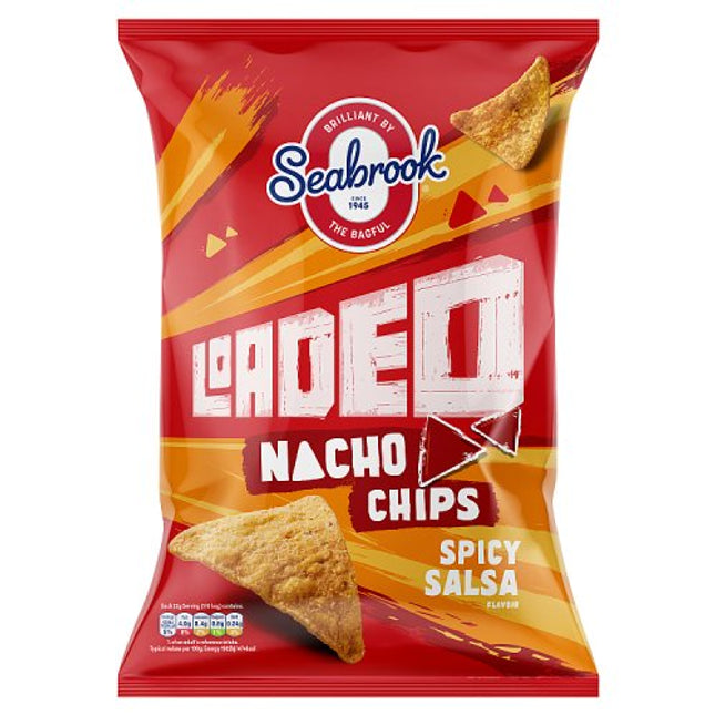 Seabrook Loaded Nacho Chips Spicy Salsa 130g