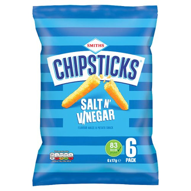Chipsticks Salt & Vinegar Multipack 6x17g