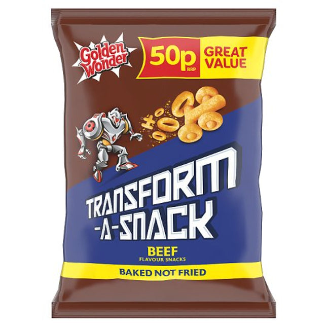 Golden Wonder Transform-A-Snack Beef 27g 50p