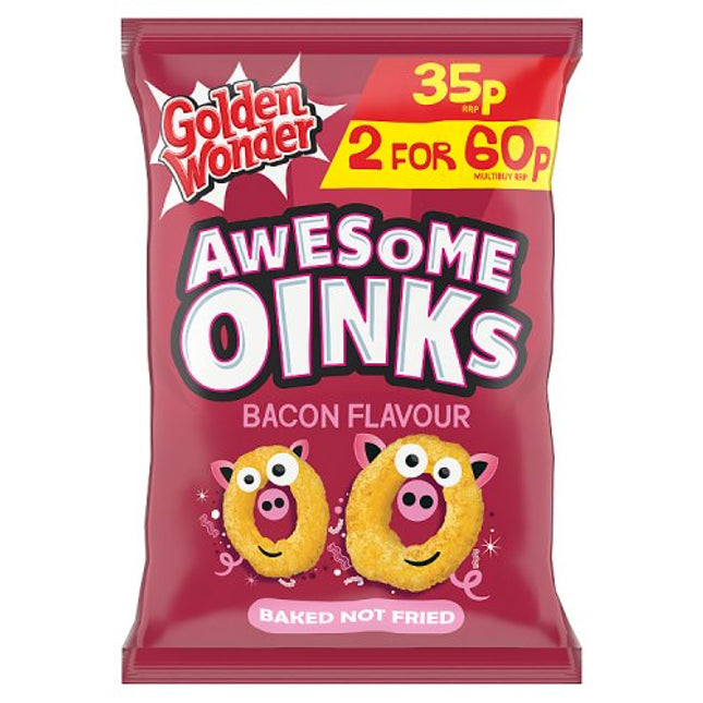 Golden Wonder Fun Snacks Oinks 22g 35p / 2 for 60p