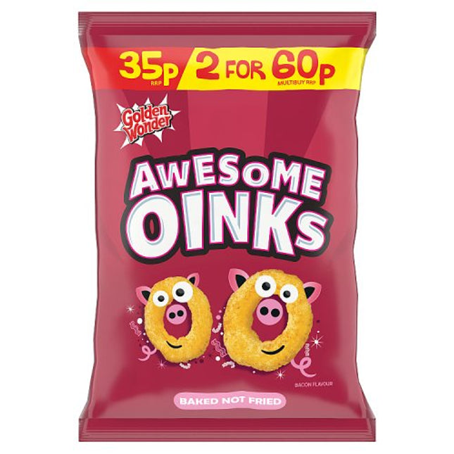 Golden Wonder Fun Snacks Oinks 22g 35p / 2 for 60p