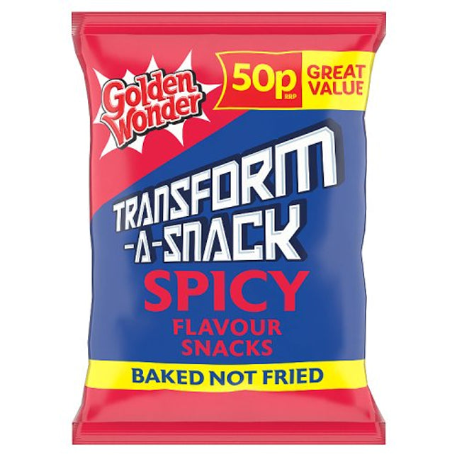 Golden Wonder Transform-A-Snack Spicy 27g PMP 50p