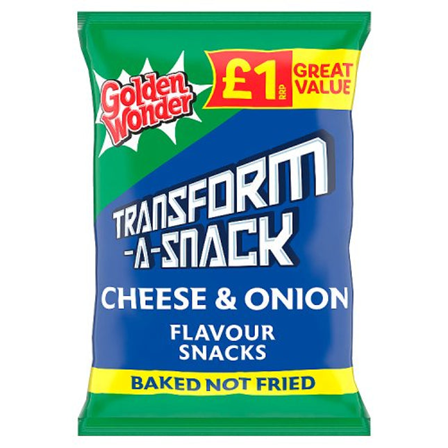 Golden Wonder Transform-A-Snack Cheese & Onion 56G PMP £1