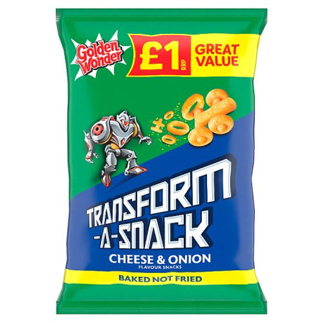 Golden Wonder Transform-A-Snack Cheese & Onion 56G £1
