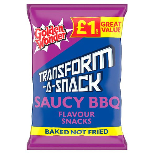 Golden Wonder Transform-A-Snack Saucy BBQ 56G PMP £1