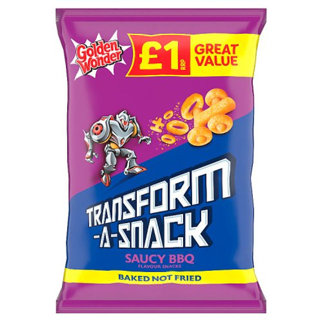 Golden Wonder Transform-A-Snack Saucy BBQ 56G £1