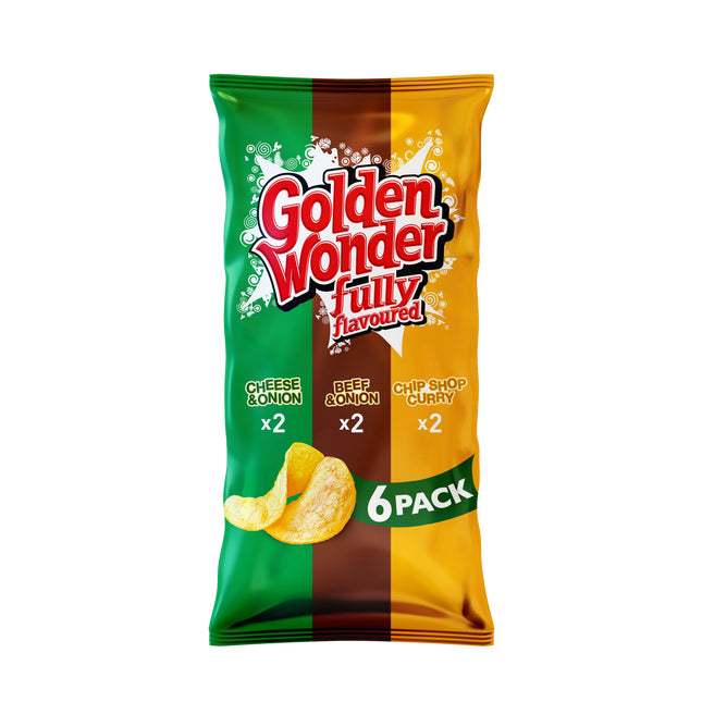 Golden Wonder Retro Variety Crisps 6x25g