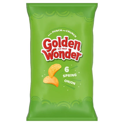 Golden Wonder Spring Onion Crisps 6x25g