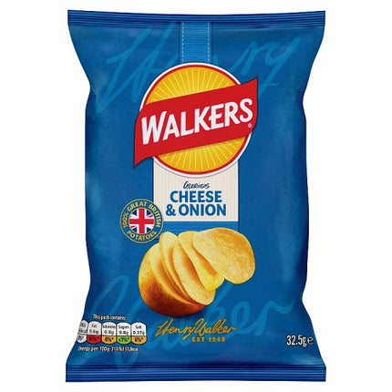 Walkers Cheese & Onion Crisps 32.5g