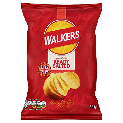 Walkers Ready Salted Crisps 32.5g