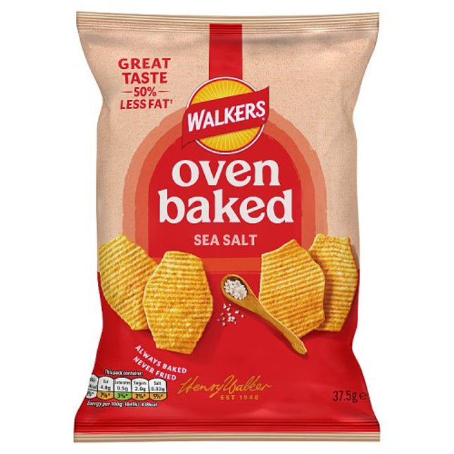 Walkers Baked Sea Salt Snack 37.5g