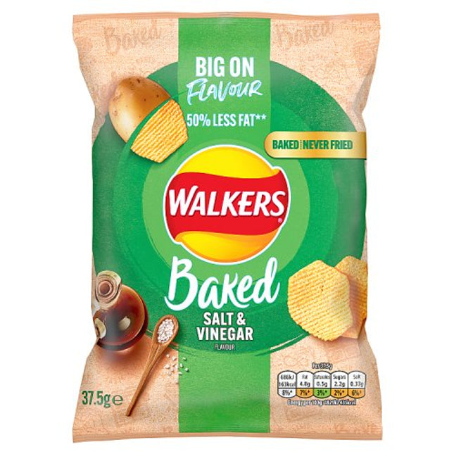 Walkers Baked Salt & Vinegar Snack 37.5g
