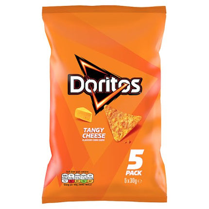Doritos Tangy Cheese Tortilla Chips Multipack Crisps 5x30g