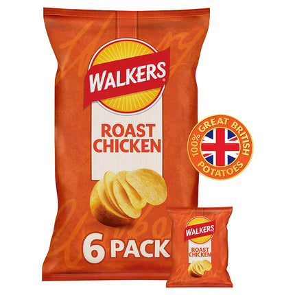 Walkers Roast Chicken 6 Pack
