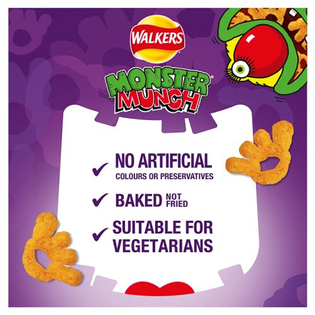 Walkers Monster Munch Pickled Onion   6 x 20g