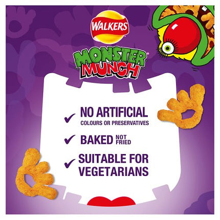 Walkers Monster Munch Pickled Onion   6 x 20g