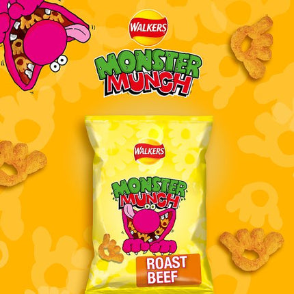 Walkers Monster Munch Roast Beef Multipack Crisps 6x20g