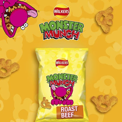 Walkers Monster Munch Roast Beef 6 Pack