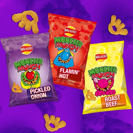 Walkers Monster Munch Roast Beef Multipack Crisps 6x20g