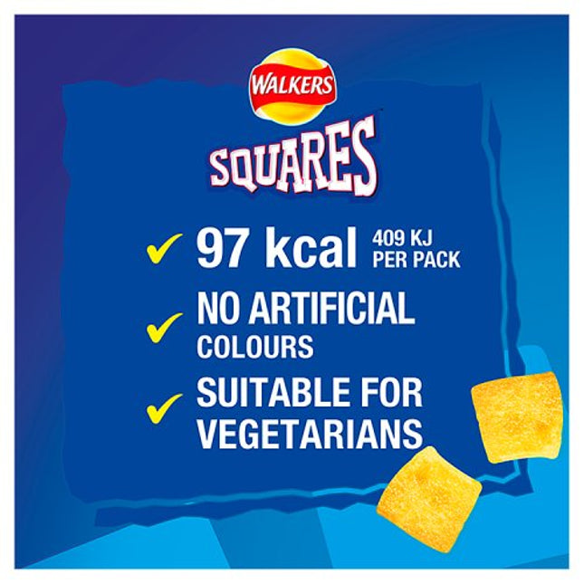 Walkers Squares Snacks Variety Multipack Crisps 6x22g