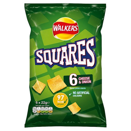 Squares Cheese & Onion Snacks 6 x 22g