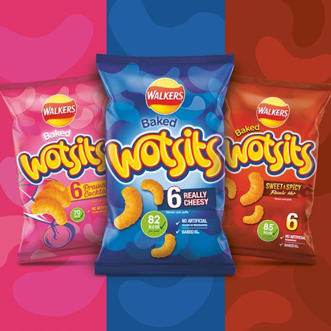 Walkers Wotsits Really Cheesy Puffs 6 x 16.5g