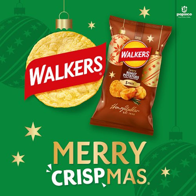 Walkers Roast Potato Flavour Crisps 5pk