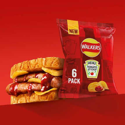Walkers Heinz Tomato Ketchup 6x25g
