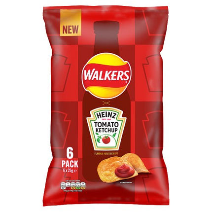 Walkers Heinz Tomato Ketchup 6x25g
