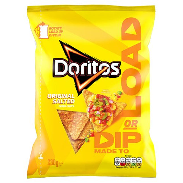 Doritos Dip or Load Original Salt Sharing Crisps 230g