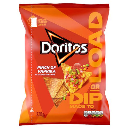 Doritos Dip or Load Pinch of Paprika Sharing Crisps 230g
