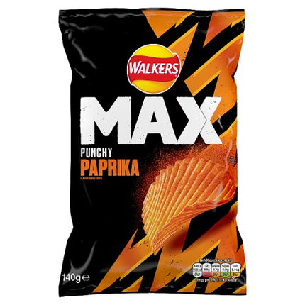 Walkers Max Paprika 140g