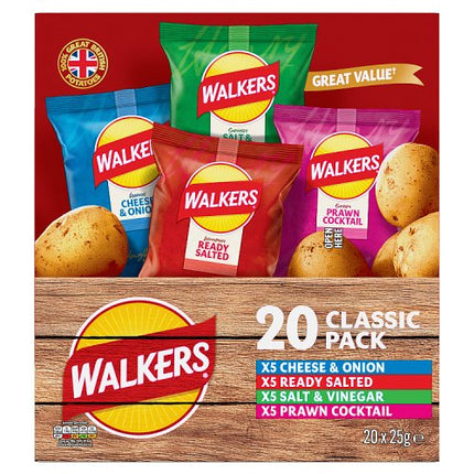 Walkers Crisps Variety Box 20x25g
