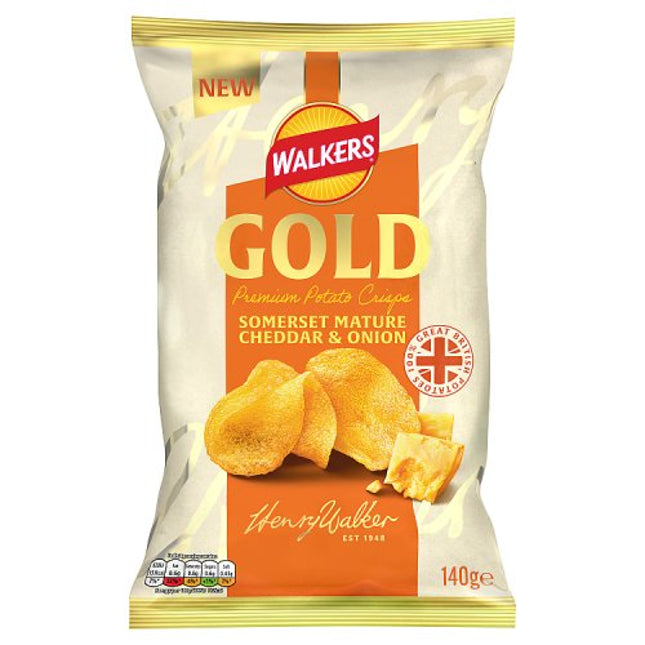 Walkers Gold Mature Cheddar Cheese 140g