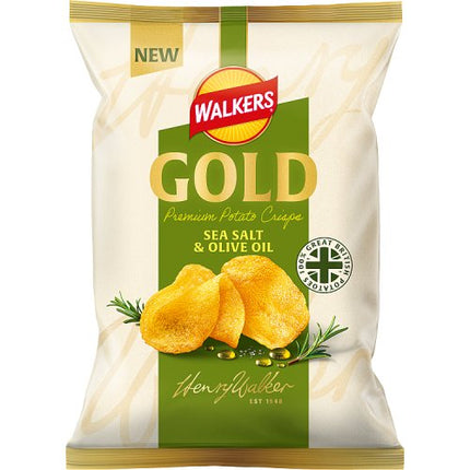 Walkers Gold Salt & Olive Oil 140g