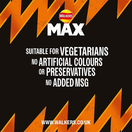Walkers Max Punchy Paprika Multipack Crisps 6x27g