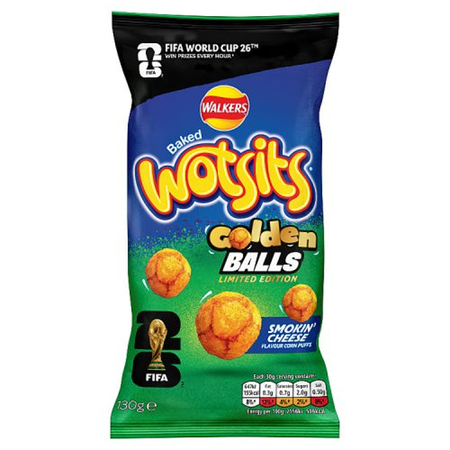 Wotsits Golden Balls Smokin' Cheese Flavour 130g