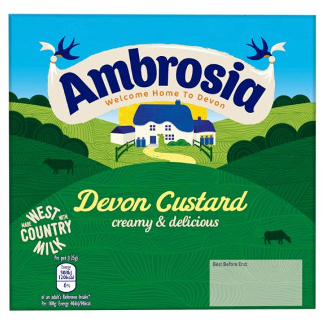 Ambrosia Devon Custard Multipack Pots 4x125g