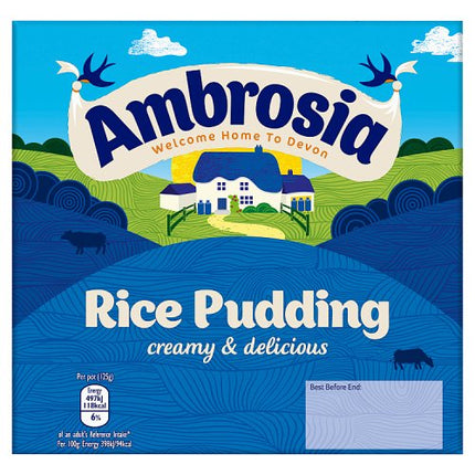 Ambrosia Rice Pudding Multipack Pots 4x125g