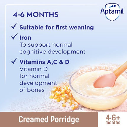 Aptamil Creamed Porridge 4-6+ Months 125g