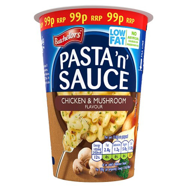 Batchelors Pasta 'n' Sauce Chicken & Mushroom Pot 65g 99p