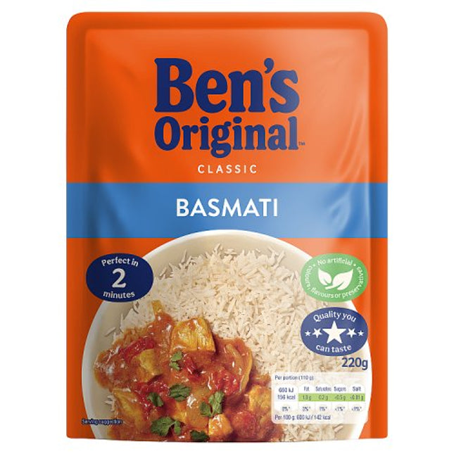 Ben's Original Ready to Heat Basmati Rice 220g
