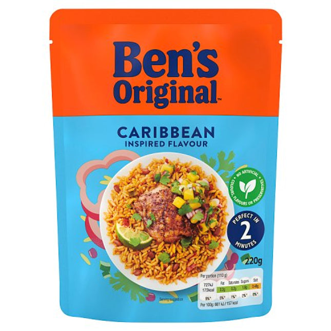 Ben's Original Ready to Heat Rice Caribbean 220g