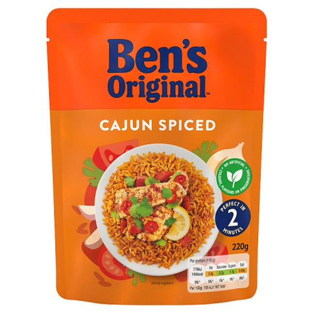 Ben's Original Ready to Heat Rice Cajun Spiced 220g