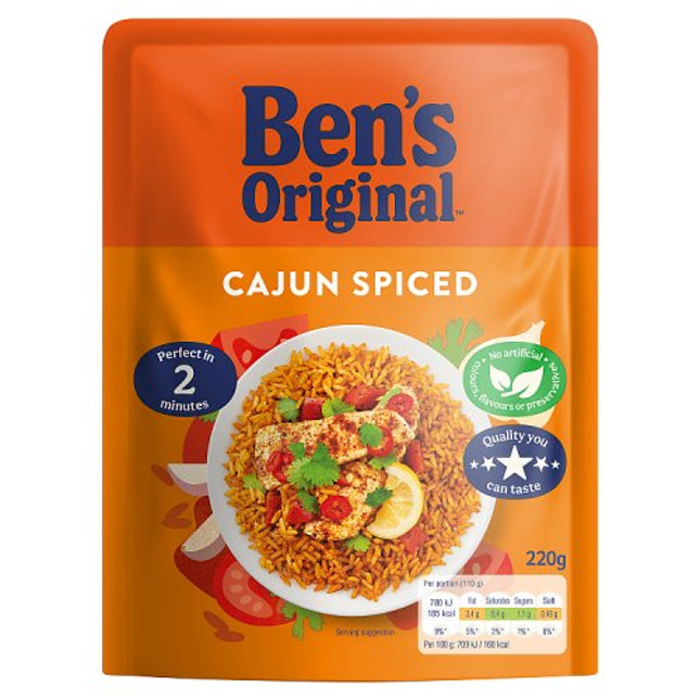 Ben's Original Ready to Heat Rice Cajun Spiced 220g