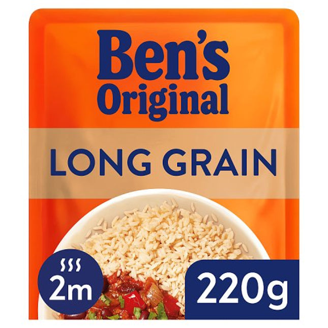 Ben's Original Ready to Heat Rice Long Grain Rice 220g