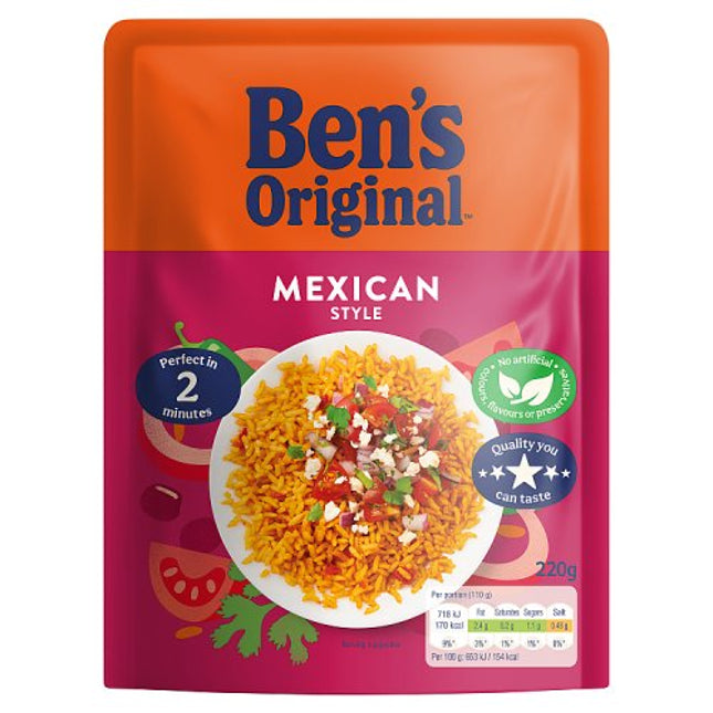 Ben's Original Ready to Heat Rice Mexican Style 220g